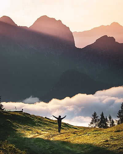 atemberaubende Berglandschaft in Kaprun